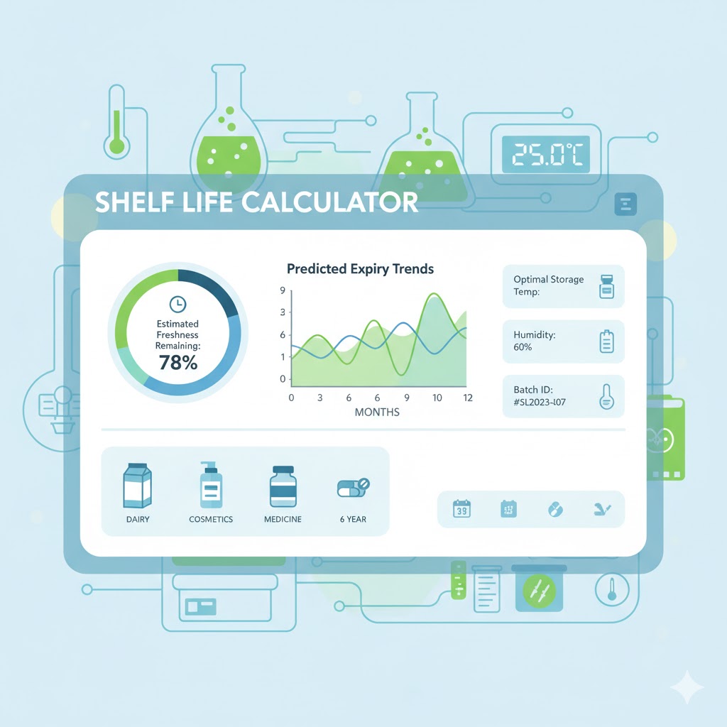 Shelf Life Calculator – Estimate Product Expiry & Freshness 1 Shelf Life Calculator